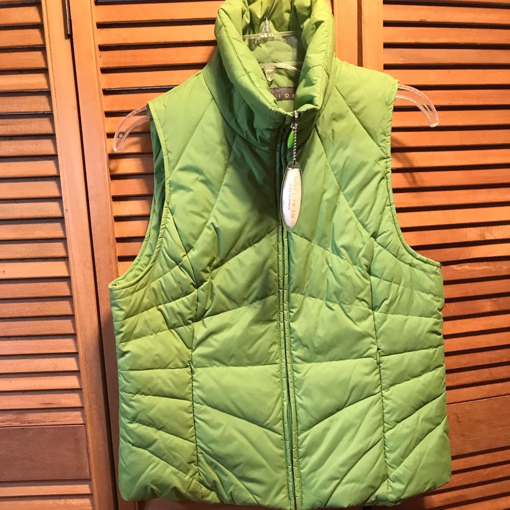Kenneth Cole Reaction Green Puffer Down Vest
